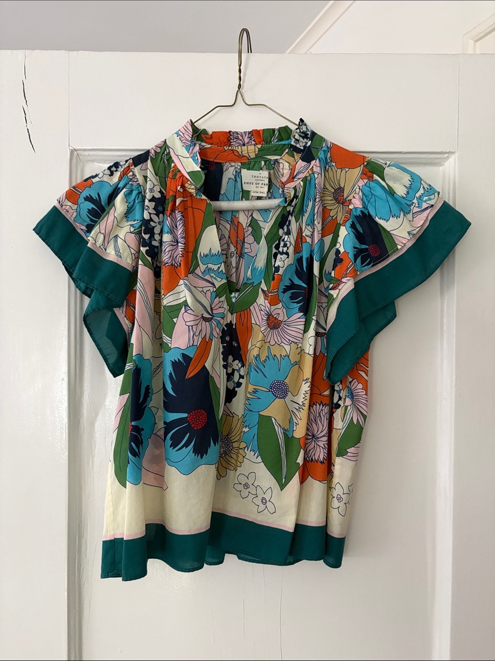 Trovata Birds of Paradise xs clover blouse - Picture 3 of 5